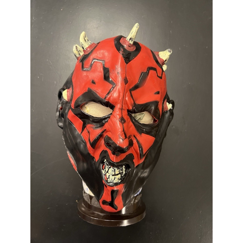 Lucas Film LTD Star Wars RUBIES Costume CO Darth Maul Mask 2012 Soft Plastic